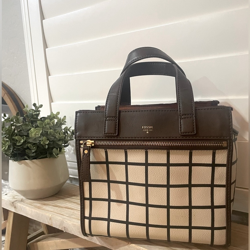 Vintage Fossil Sydney satchel handbag